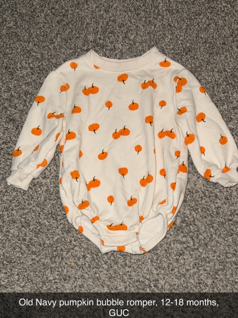 Pumpkin Bubble Romper